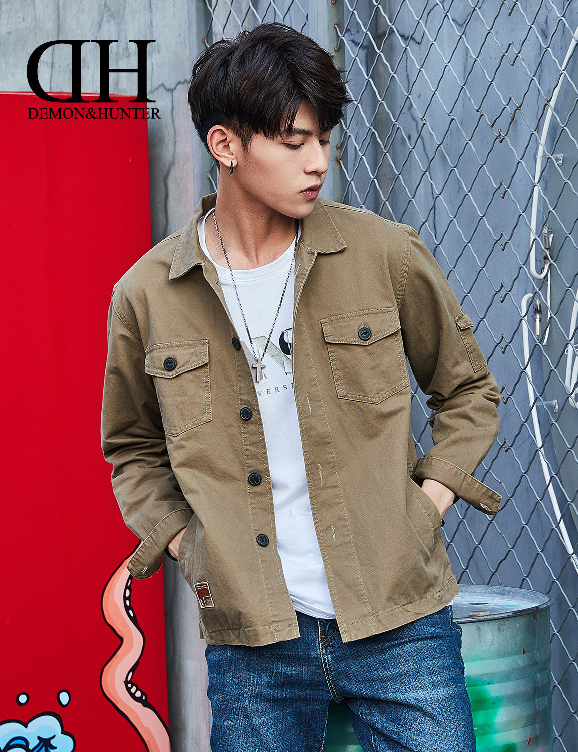 Demon&Hunter JK1 Series Men's Classic Chore Jacket DJK6009